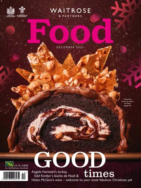 Waitrose Food Magazine - December 2023, Chocolate Hazelnut Bûche De Noël