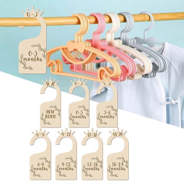 7 pezzi divisori per guardaroba neonato organizer per armadio per la scuola