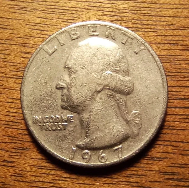 Moneda de 1/4 de dolar estadounidense de 1967