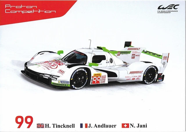 Carte Dédicacée Porsche Penske Motorsport #4 – 24 Heures Du Mans 2024