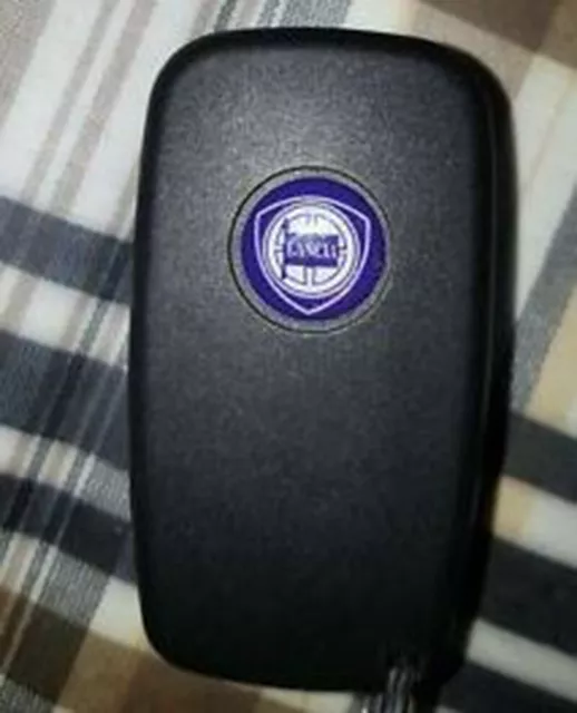 1 Adesivo Resinati Sticker 3D Lancia per Chiave Telecomando old blu