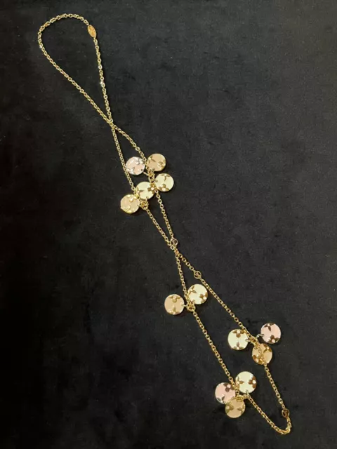 [Japan Used Necklace] Louis Vuitton M00365 Collier Louisette Necklace Gold  Lv