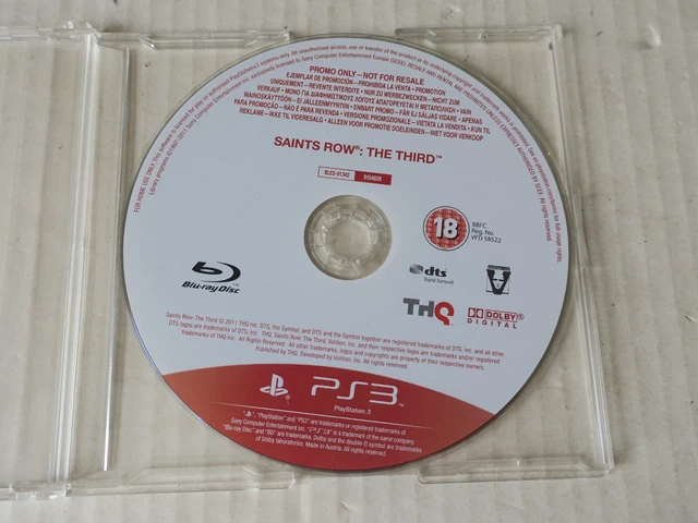 Notice De Jeu Saints Row The Third Pour PS3 - Bon État (Sans Le Jeu)