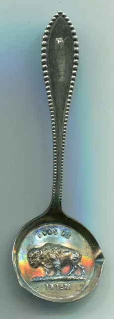 Antique 1901 Pan American Expo Frying Pan Souvenir Spoon Buffalo NY