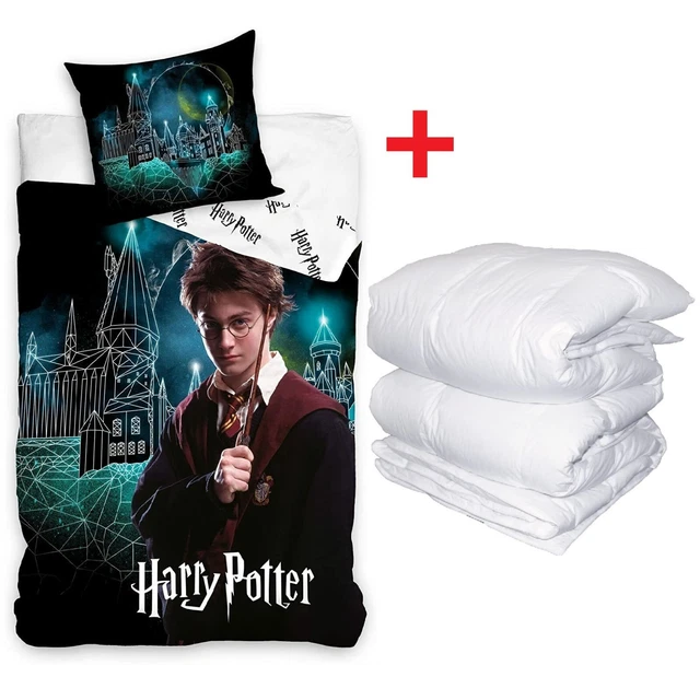 Harry Potter Complete Lit Simple Housse de Couette + Duvet Hivernal 140x200cm