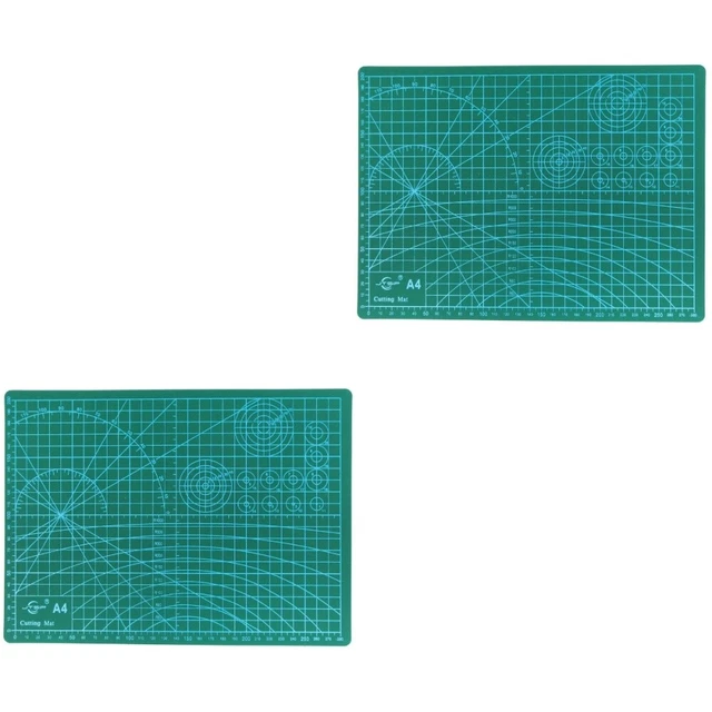 2 piezas 20x30cm Marcado Profesional Durable Alfombra de PVC Resistente Deslizante