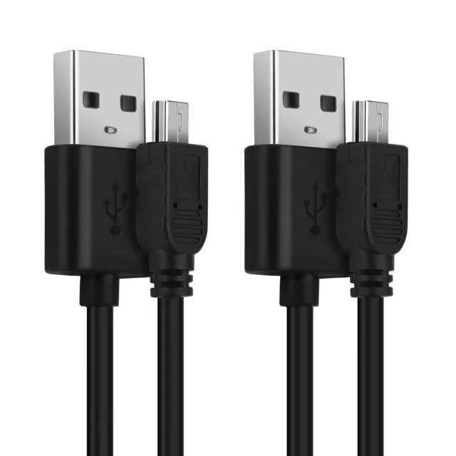 2x Cavo USB per Garmin Nüvi 860T GPSMAP 65 eTrex 22x Cavo di Ricarica 2A Nero