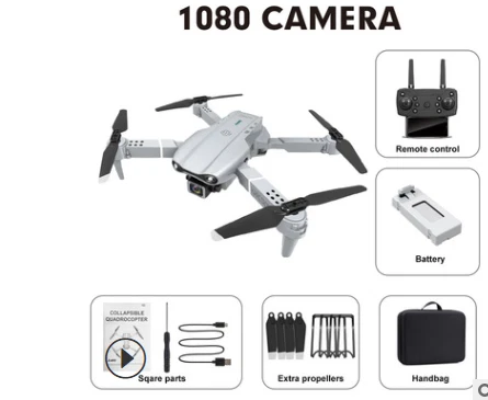 Drone E88 Pro Noir - Double Caméra HD 4K Grand Angle - WIFI FPV - Vendeur Français