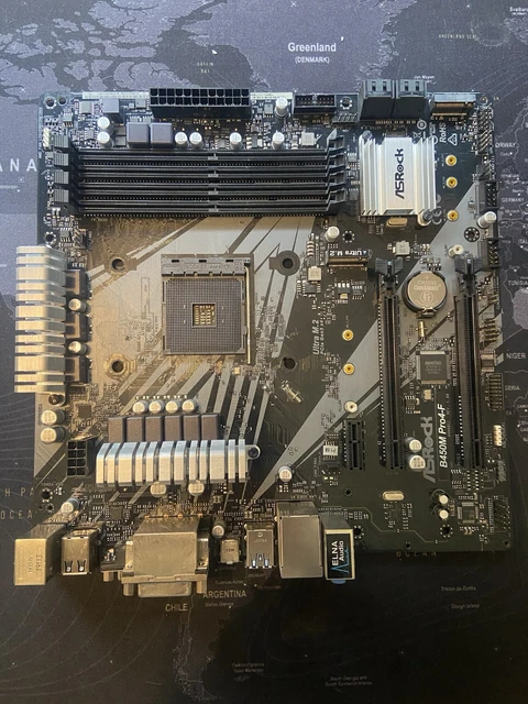 ASROCK B450M PRO4-F M-ATX MATX Motherboard AM4 - Backplate - I/O shield ...