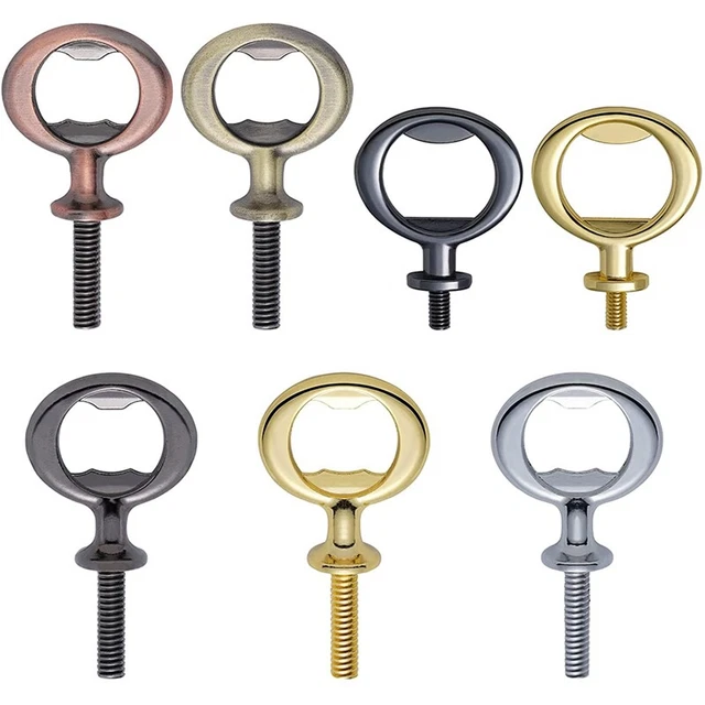 7 Pezzi nel Metallo Apribottiglie nel Acciaio Inox Piatto Apribottiglie Ins A6X2