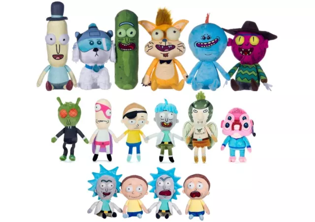 New Official 12" Rick And Morty Plush Soft Toys Novelty Pickle Rick Noob Noob