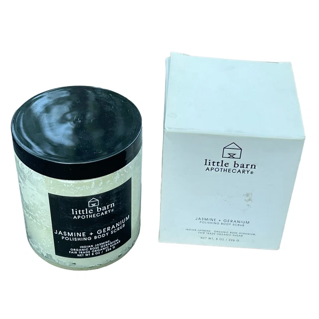 Exfoliante corporal 8 oz Little Barn boticario jazmín pulido germanio