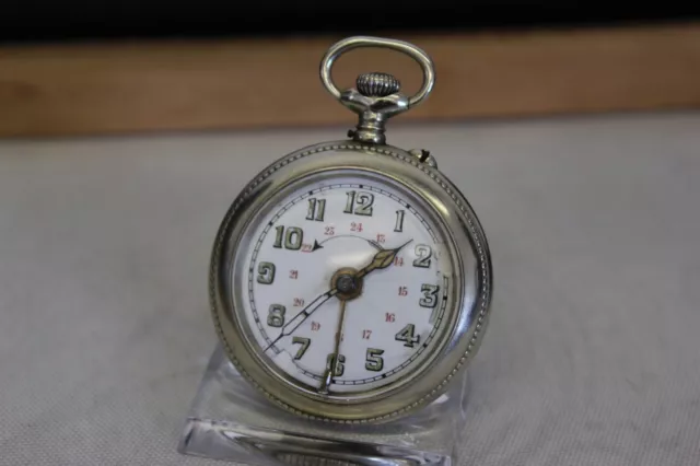 Antike Taschenuhr PATENT WECKER alarm pocket watch