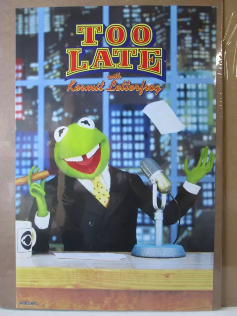 Too late Kermit Letterfrog Jim Hensons muppets 1980's Poster 15535