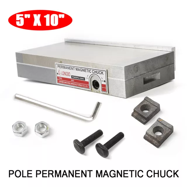5"x10" Permanent Magnetic Chuck, 5x10 inch Dense Table 45mm For Grinding Machine