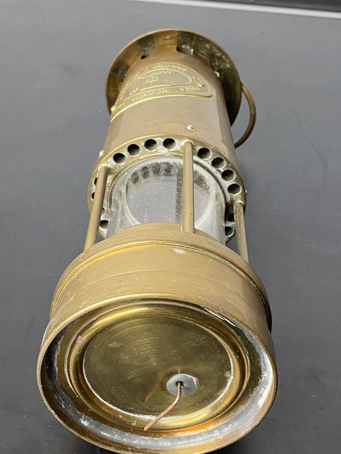 E. Thomas & Williams Aberdare Cambrian Welsh Brass Miners Lamp 11292 10