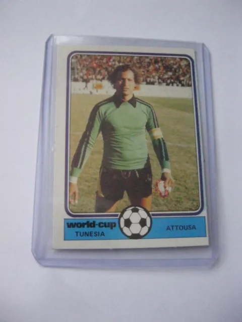 Monty Gum World Cup 78 Trading Card Nr/Mint Tunisia Attousa