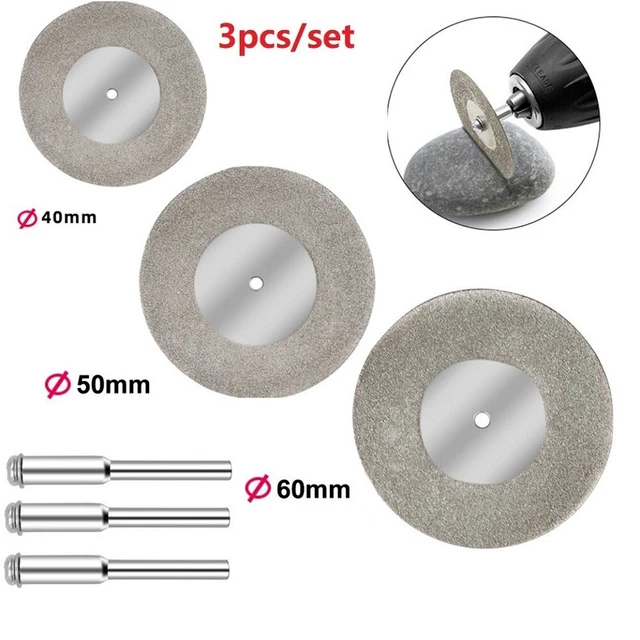 10 Lames Diamant 22mm Pour Meuleuse - Disques De Coupe Pour Verre, Pierre, Céramique, Métal, Mandrin 3mm