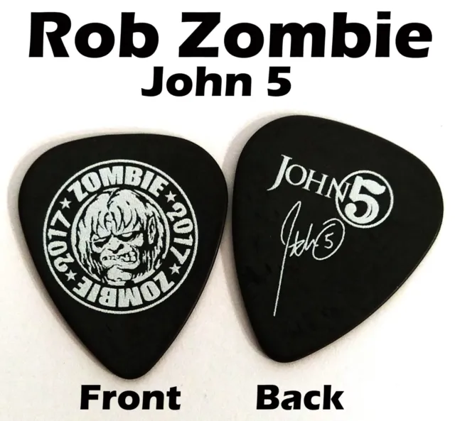 Rob Zombie John 5 hard rock metal band novelty signature guitar pick (W-S15)