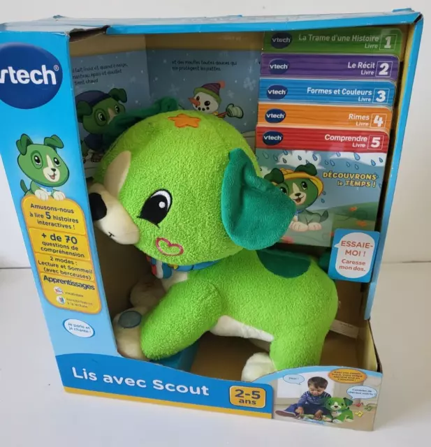 VTECH Lis avec Scout, livre interactif parle et chante dès 2 ans