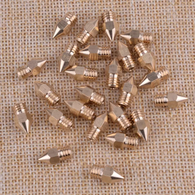 25pcs 0.4mm MK8 Extrusora Boquilla De Impresora 3D pour Anet A8, Creality CR-10