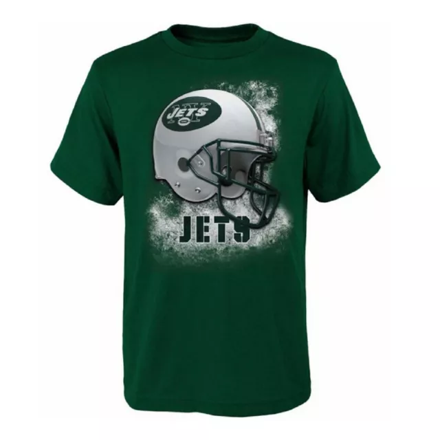 NFL T-Shirt New York Jets Jeunes Smash Bouche Casque Chemise Football