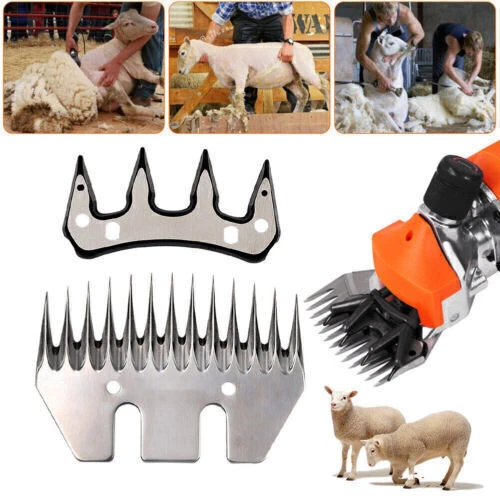 Lame De Tondeuse à Laine APUK - Pour Mouton, Chèvre, Cheval - Peigne 4 Dents, Lame 13 Dents
