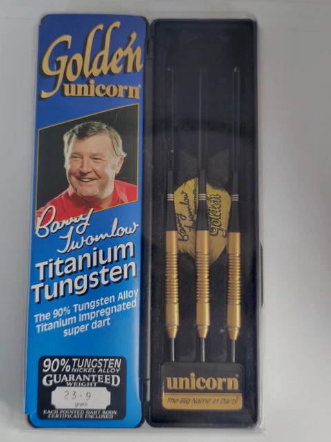 RARE** UNICORN BARRY Twomlow Hero Golden Darts 21 Grams Titanium