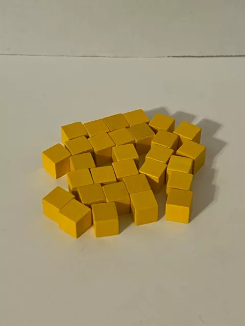 Age Of Mythology Board Game Fantasy Eagle: 30 Yellow Wooden Cubes