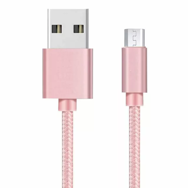 CÂBLE MICRO USB 1M 2M pour Samsung A10 S6 S7 J4 J5 J6 J7 A6 Chargeur Rapide