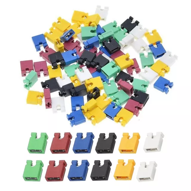 Spacing 2.54mm Standard PCB Shunts Short/Long Multicolour Mini Micro Jumper Cap