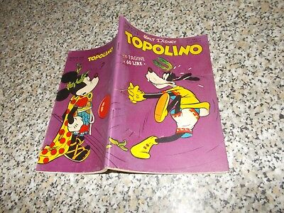 Topolino N.2 Originale Mondadori Disney 1949 +Gioco+Bollino+Raro Difetto Stampa