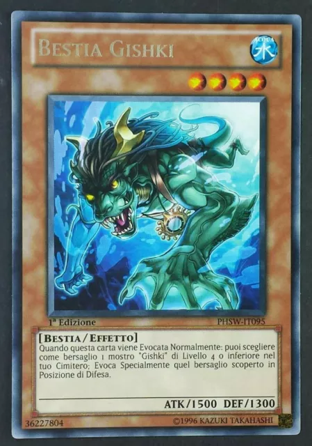 BESTIA GISHKI  Rara in Italiano  PHSW-IT095 YUGIOH