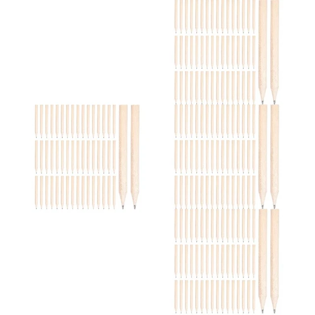 200 pz penne corte rotonde mini penne di legno bambino penne rotonde corte