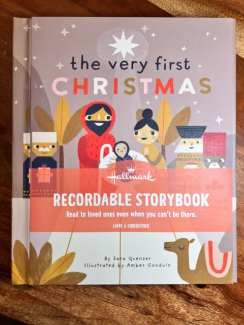 Hallmark The Very First Christmas Nativity Story Book Recordable Storybook New *