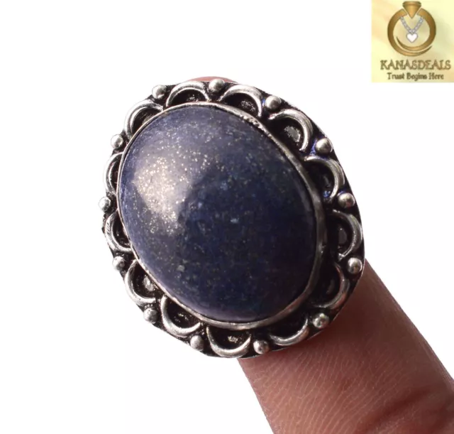 Lapis Lazuli Plated Ring Unique Jewellery 11 GM Value-Priced @1.99-71481
