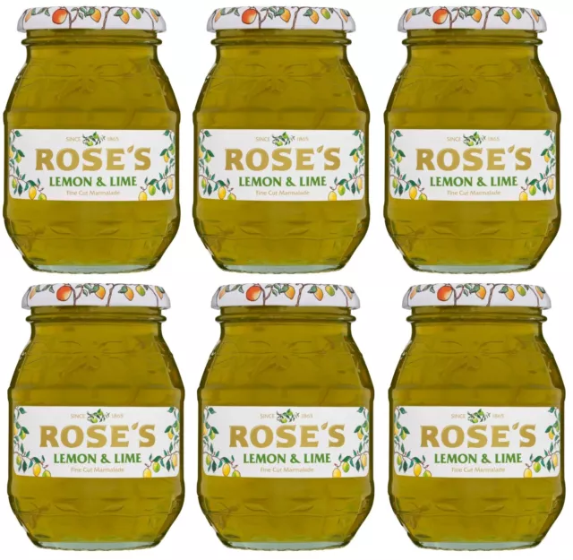 Rose's Lemon & Lime Fine Cut Marmalade 454g  PACK OF 6