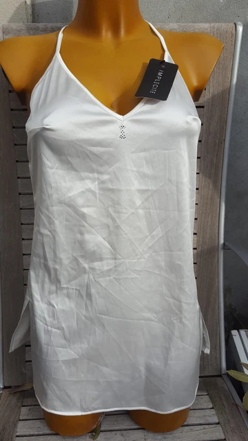 Top Caraco En Satin & Dentelle Simone Pérèle Nocturne - Taille 1 (FR36) - Neuf Avec Étiquettes