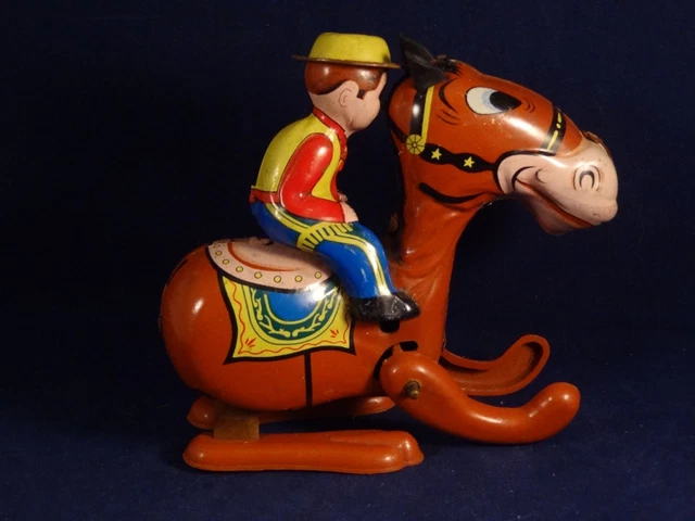 ancien-jouet-m-canique-cavalier-cow-boy-cheval-t-le-lithographi-e