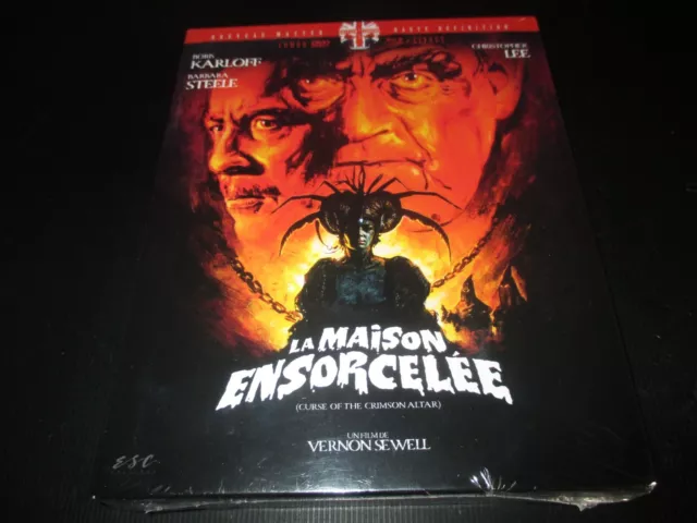 Cof Blu-ray + Dvd nf LA MAISON ENSORCELEE Boris KARLOFF Christopher LEE horreu
