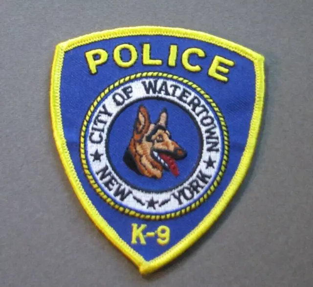 CITY of WATERTOWN NEW YORK POLICE K-9 Collectible Patch #NY-07