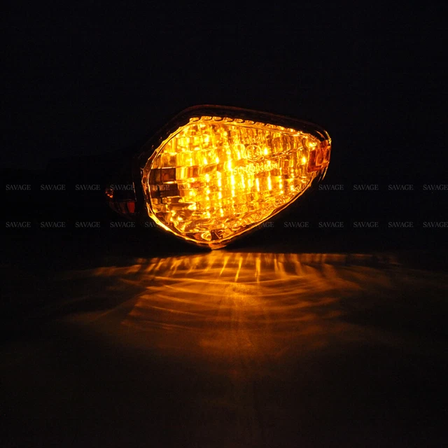 thumbnail image 2 of LED Turn Signal Lights For Honda CRF300L / Rally 2021-2023 – Front & Rear, Amber, Clear Lens 2 of 6