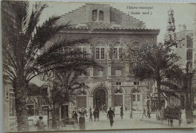 Toulon 83 CPA Theatre Municipal (Façade North) Good Condition 1924