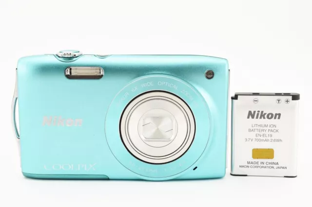 Nikon COOLPIX S3300 Cámara digital con zoom de 16.0MP verde de JAPÓN