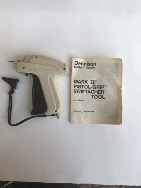 Beige Dennison Swiftach System Mark II Pistol-Grip Swiftacher Tool & Instruction