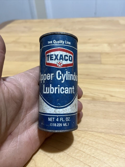 Vintage Texaco Upper Cylinder Lubricant  4oz  Can.  Full.