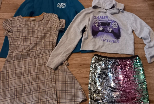 girls clothes bundle age 13-14 years,zara,decathlon, george 4 items
