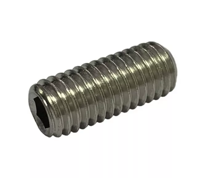 M2.5 (2.5mm) Socket Set (Grub) Screws -Stainless Steel -Grade 304 -Coarse Thread