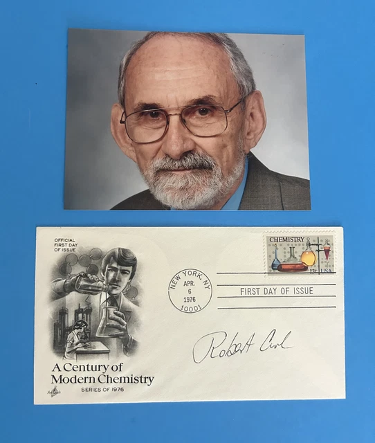 Robert Curl (Nobel Prize Chemistry 1996) Hand Autographed Signed Chemistry FDC