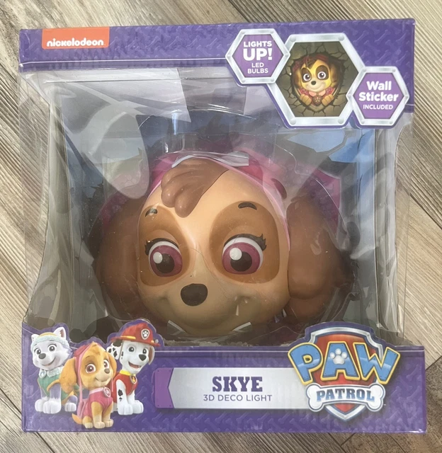 NICKELODEON PAW PATROL SKYE 3D FX Wall Deco Nightlight LED Light w